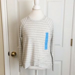 Active Life Women’s Sweater Crewneck Top Striped